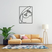 Fashion Kadın Silüeti Çizim 4, Duvar Dekoru, Metal Tablo, Laser Tablo, Hediyelik, Dekoratif