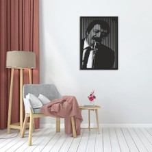 Fashion Müslüm Gürses Portre, Duvar Dekoru, Metal Tablo, Laser Tablo, Hediyelik, Dekoratif