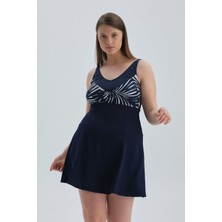 Dagi Lacivert Korseli Toparlayıcı Elbiseli Mayo