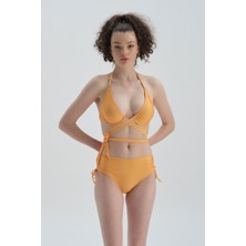 Dagi Sarı Toparlayıcı Balenli Bikini Üst Kadın %80 Poliamid %20 Elastan Kumaş