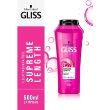 Gliss Supreme Length Koruyucu Şampuan - Biotin Kompleksi ve Şakayık Çiçeği Özü ile 500 ml