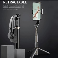 Mi7a Telefon Sabitleyici Gimbal Bluetooth Kumandalı Deklanşör