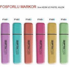 Gıpta Fosforlu Markör 5mm Kesik Uç Pastel - Eflatun