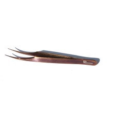 Piover 4'lü Set Çantalı Ipek Kirpik Cımbızı (Bronz Rengi)