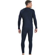 Jiber Erkek Termal İçlik Üst Lacivert Esnek Kumaş ve Nefes Alabilir Özelliklerle