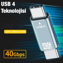 Ally 40GBPS USB 4 Type-C To Type-C Data Dönüştürücü Çevirici Adaptör ALL-35210