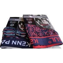 Kenn Paul Erkek Dijital Baskılı Cotton Pamuk Ikili Boxer KP202