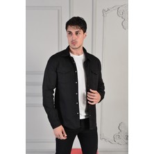 Comstarmoda Erkek Slım ( Rahat Kalıp ) Kot Gömlek