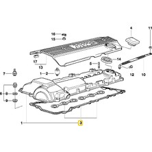 Heropar Bmw M50 Uyumlu ve M52 Motor Elring Külbütor Kapak Contası 11120034107