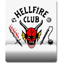 Pixxa Stranger Things Hellfire Club Bilek Destekli Mousepad Model - 1