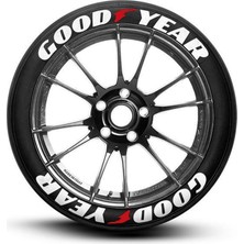 Kom Good Year Beyaz Kalıcı Lastik Yazısı Good Year Sticker 8 Kit Büyük Boy