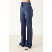 On Çimalı Bol Paça Eşofman Altı