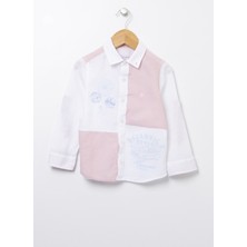 U.S. Polo Assn. Düz Pembe Erkek Çocuk Gömlek Lınafkıds VR042
