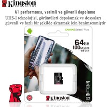 Kingston 64GB Hafıza Kartı Micro-Sd/tf Yüksek Hızlı Hafıza Kartı Gözetleme Kamerası Sürüş Kaydedici Evrensel( Yurt Dışından )