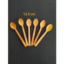Ncy Home Trabzon Bölgesi El Yapımı Hakiki Şimşir Çay Kaşığı 13,5 cm 6 'lı
