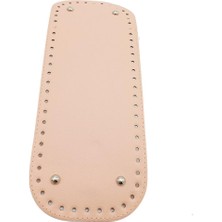 Angel Çanta Aksesuar Suni Deri Pudra Renk 32X12 cm Dikdörtgen Çanta Tabanı