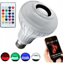 Rucas Bluetooth Hoparlörlü Kumandalı Rgb Akıllı LED Ampul 16 Renk