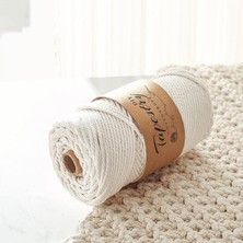 Strade Store Pamuk Kordon Ipi Zanaat Dikiş Macrame Zanaatkar Ip Düğün Dekorasyonu 5MM-100M (Yurt Dışından)