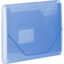 Kraf Körüklü Dosya 13 Cep Lastikli F4302 Mavi