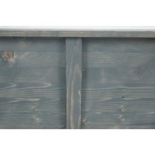 Entema Doğal Ağaç Lata Masif Kütük Orta Sehpa (60CM x 60CM) Metal Ayak