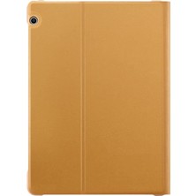 Huawei Mediapad T3 10" Kapaklı Standlı Orijinal Tablet Kılıfı Kahve