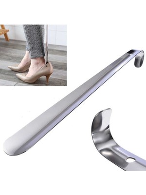 Gördur Uzun Kerata Ayakkabı Çekeceği Metal Kalın Çelik Kerata Krom 63CM