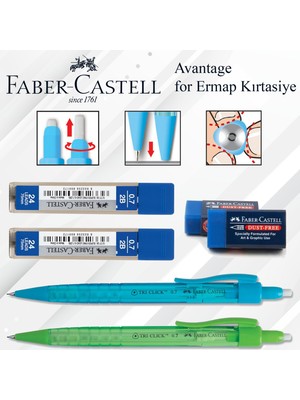 Faber-Castell Faber Castell Uçlu Kalem Silgi ve Uç Okul Seti