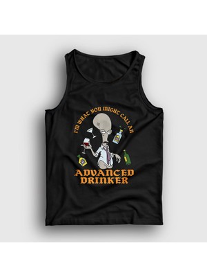 Presmono Unisex Siyah Advanced Drinker Roger Smith Dizi American Dad Atlet