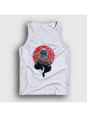 Presmono Unisex Beyaz Inosuke Hashibira Anime Demon Slayer Kimetsu No Yaiba Atlet