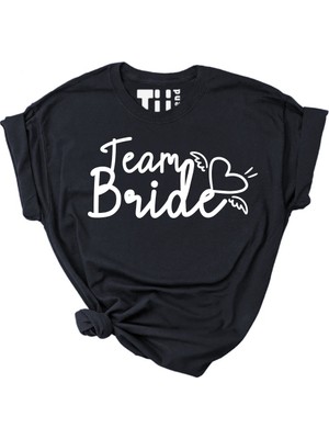 Tüşört Bride Team Baskılı Pamuklu Tshirt