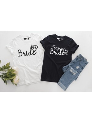 Tüşört Bride Team Baskılı Pamuklu Tshirt