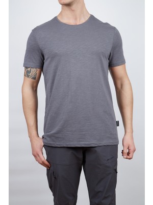 Alpinist Albino Basic T-Shirt Antrasit