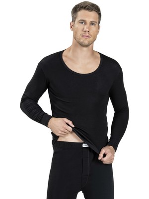 Jiber Erkek Termal Içlik Üst Siyah