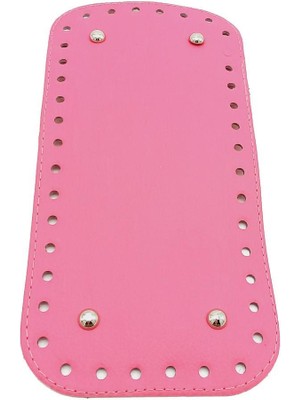 Angel Çanta Aksesuar Suni Deri Fuşya Renk 25X12 cm Dikdörtgen Çanta Tabanı