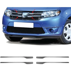 A&G Tuning Dacia Logan MCV Krom Ön Panjur 4 Parça 2013-2016 Arası Paslanmaz Çelik