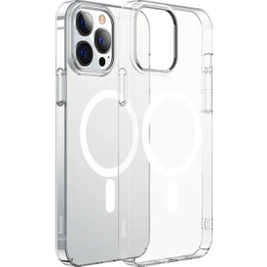 Baseus Crystal Apple iPhone 13 Pro Magsafe Silikon Kılıf + Tempered Ekran Koruyucu Set