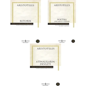 İş Bankası Kültür Yayınları Retorik - Poetika - Atinalıların Devleti 3 Kitap Set - Aristoteles
