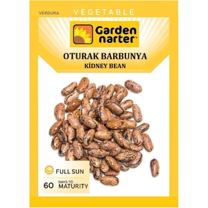 Garden Narter Oturak Barbunya Tohumu Doğal Organik Tohum Pakette 20 Tohum + Hediye Sebze Tohumu