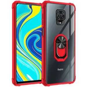 Xiaomi Redmi Note 9s Tam Korumalı Yüzüklü Renkli Kenarlı Manyetik Mola Kılıf