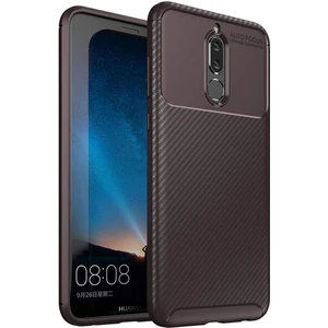 Huawei Mate 10 Lite Karbon Görünüm Negro Silikon Kılıf Ekran Koruyucu