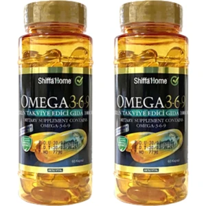Shiffa Home Omega 3-6-9 Balık Yağı Trigliserit Form 1000 mg 60 Softgel x 2