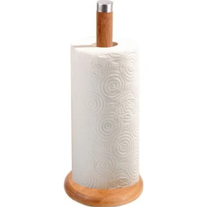 Bambu Kağıt Havluluk Doğal Bamboo Kağıt Havlu Askısı Ahşap Askılık Mutfak Tezgah Üstü Kağıt Havluluk
