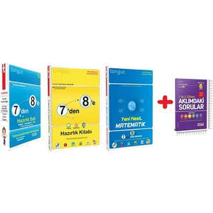 Tonguç Akademi 7. Sınıf Yeni Nesil 7'den 8'e Hazırlık Seti 7 Den 8 E Hazırlık 8. Sınıf LGS 3 Kitap