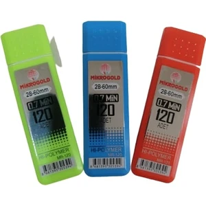 Mikro Gold Hı-Polymer Leards Kalem Ucu 0.7 mm 120'LI 3 Kutu