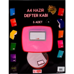 A4 Hazır Defter Kabı 5 Li Pembe