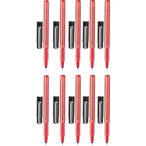 Faber Castell Vision 5415 Mikro Iğne Uçlu Roller Kalem 0.3 Kırmızı 10 Lu