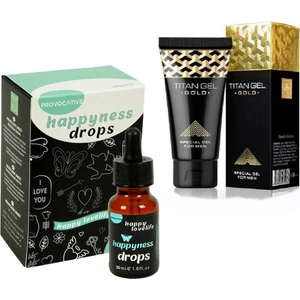 Happyness Drops Kadin  Damla ve Titan-Gel-Gold