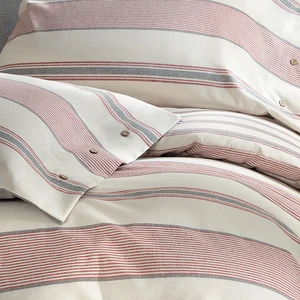 Bedding Silva Çift Kişilik İpliği Boyalı Nevresim Takımı - Kırmızı