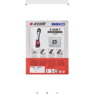 ARÇELİK4540 Süpürge Muadil Toz Torbası 20 Adet