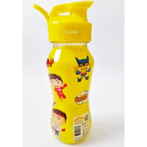 Lisanslı Trend Sarı Kapaklı Baaam 350CC Şeffaf Matara Suluk